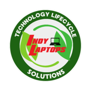 Technology Lifecycle Solutions logo featuring Indy Laptops branding for business computer recycling and IT removal.